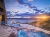 Outdoor swimming pool and jacuzzi