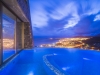 Outdoor swimming pool at night 3
